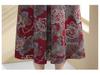 High-End Ethnic Print Long-Sleeve Cheongsam Dress - Women's Mid-Length Fashion for Autumn/Winter
