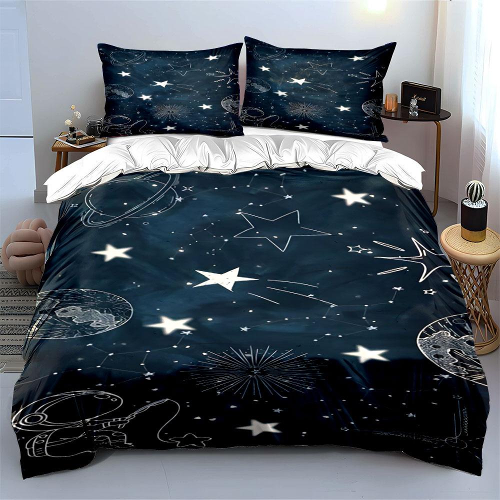 Golden celestial wonders. Bedding sets Duvet covers Pillowcases(1* Duvet Cover 2* Pillowcases without duvet insert)