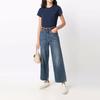 Polo Ralph Lauren Solid Color Embroidered Short Sleeve T-Shirt Women tops Blue 211847073-010