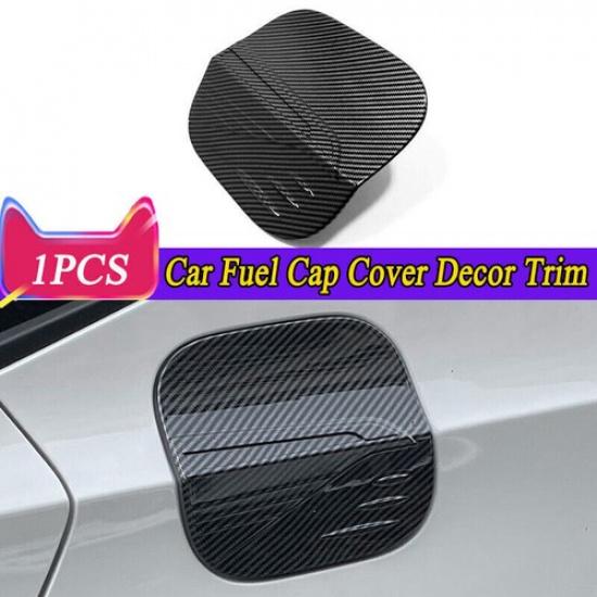 Carbon Fiber ABS Auto Fuel Oil Tank Gas Cap Cover Trim For Honda Civic -2024
