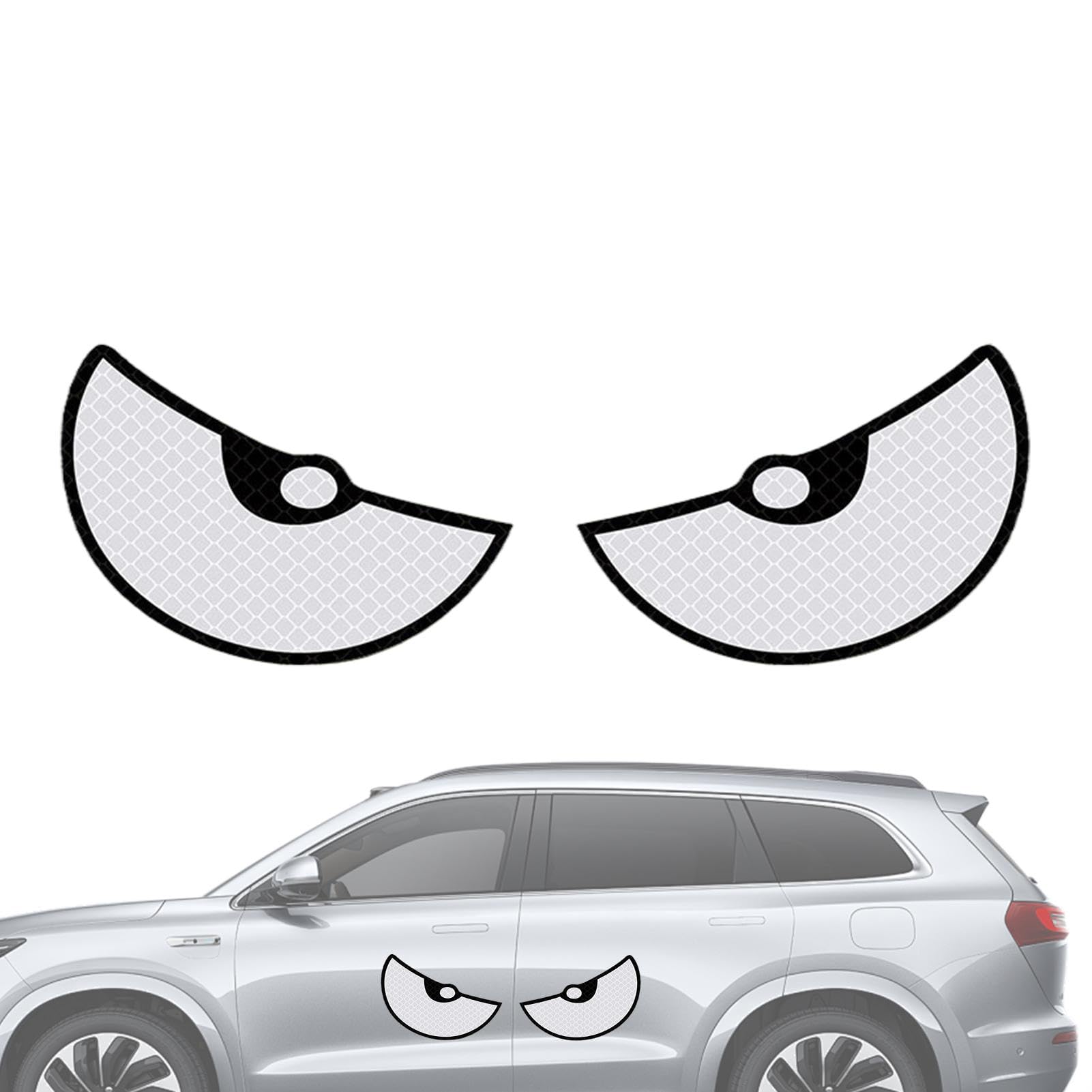 Motorcycle Reflective Sticker, Reflective Warning Sticker | Funny Cat s Eye One Size
