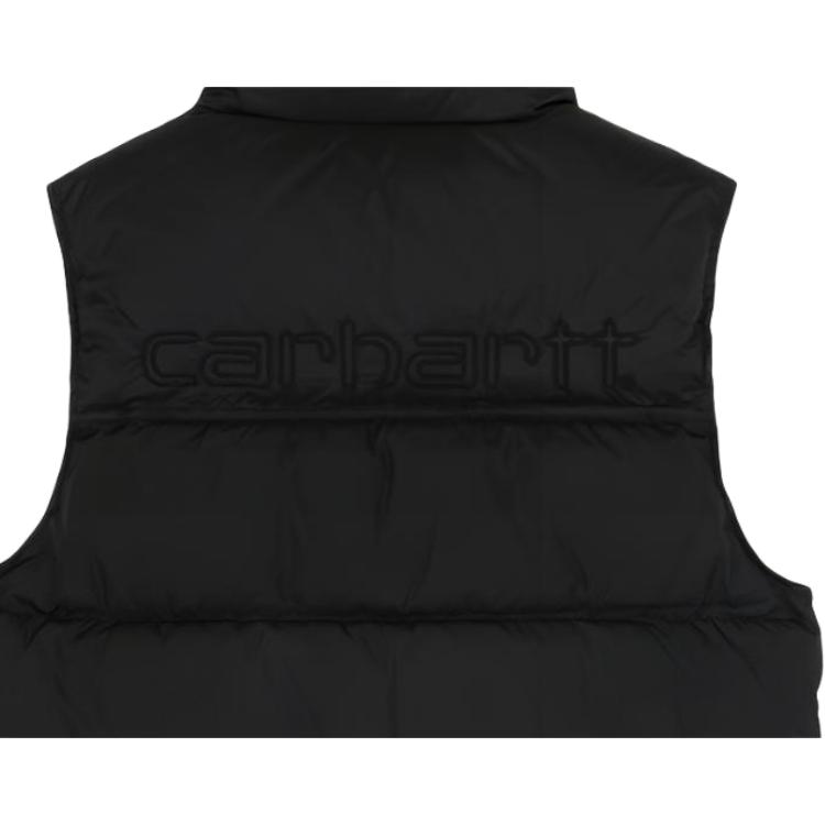 Carhartt WIP Letter Embroidery Color Block Down Vest Men vests Black CHXDNA192004D-BKX