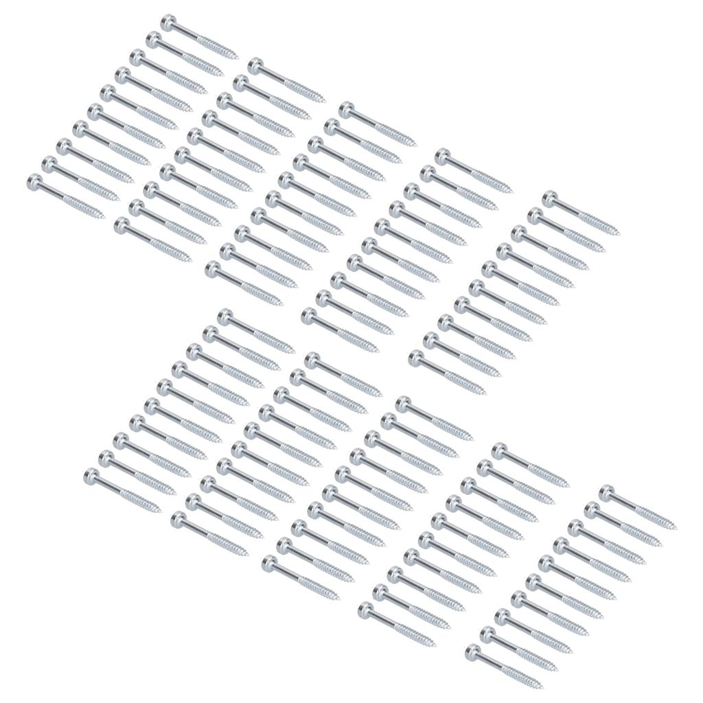 100Pcs Fine Thread Screws Carbon Steel Metal Cylindrical Self Tapping Drilling Accessories