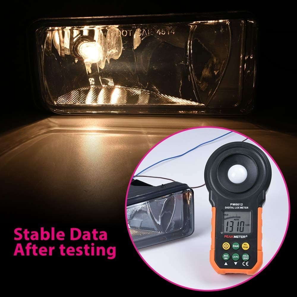 PIT66 Front Fog Lights, Compatible with Chevy Silverado 1500 2007-2015/Fit 07-14 Silverado 2500HD 3500HD/Fit 07-13 Avalanche/Fit 15 Suburban/Fit