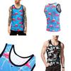 Mens 3d Printed Tank Top With Premium Quality Polyester For Summer Gym Fitness