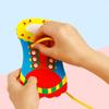 Baby Threading Lacing Toy Learn To Tie Shoelaces for Kids Fine Motor Skills Early Educational Toys Kindergarten Teaching Aid