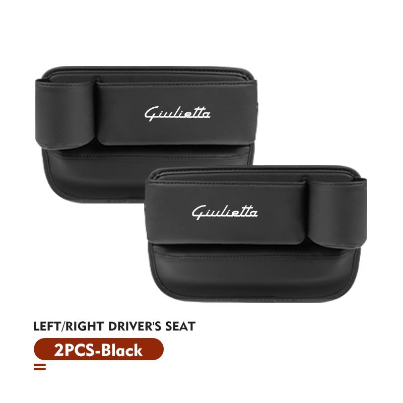XJCF8 Car Seat Gap Storage Box Cup Holder Phone Organizer Accessories For Alfa Romeo Giulietta GT 159 147 156 Mito Brera Giulia Spider