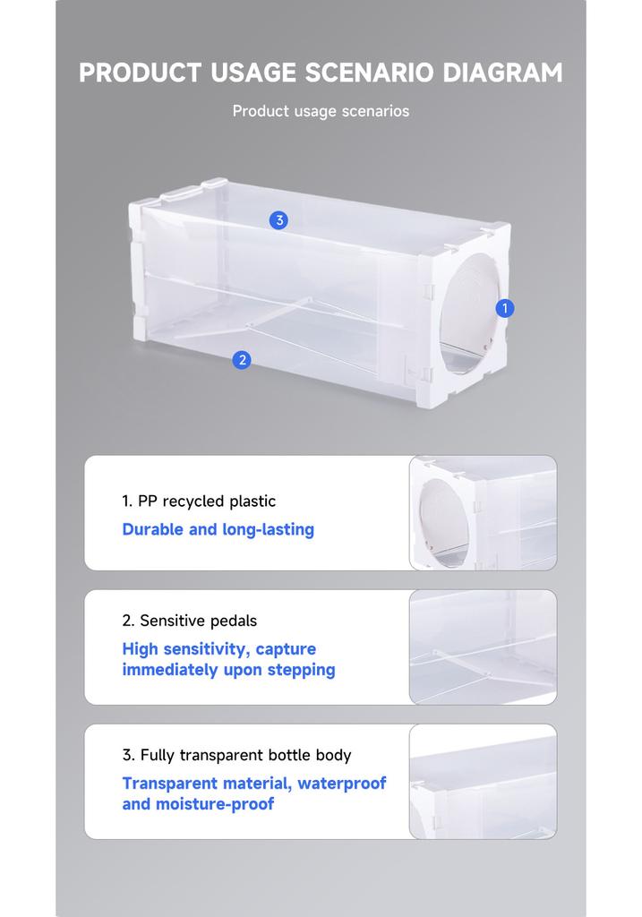mousetrap mousetrap foldable fully transparent trap small size rat trap factory direct sales mouse cage