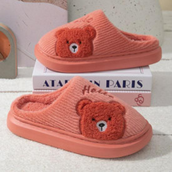 Cozy Autumn/Winter Plush Cotton Slippers: Warm, Non-slip, and Thickened for Couples