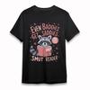 Men's Soft T-Shirt Cute Raccoon Book Graphic Tee Short Oversize Black Cotton