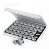 Nail Art Container 35 Detachable Aluminum Trays Hardened Foam Base For Decoration Storage Box Lightweighted