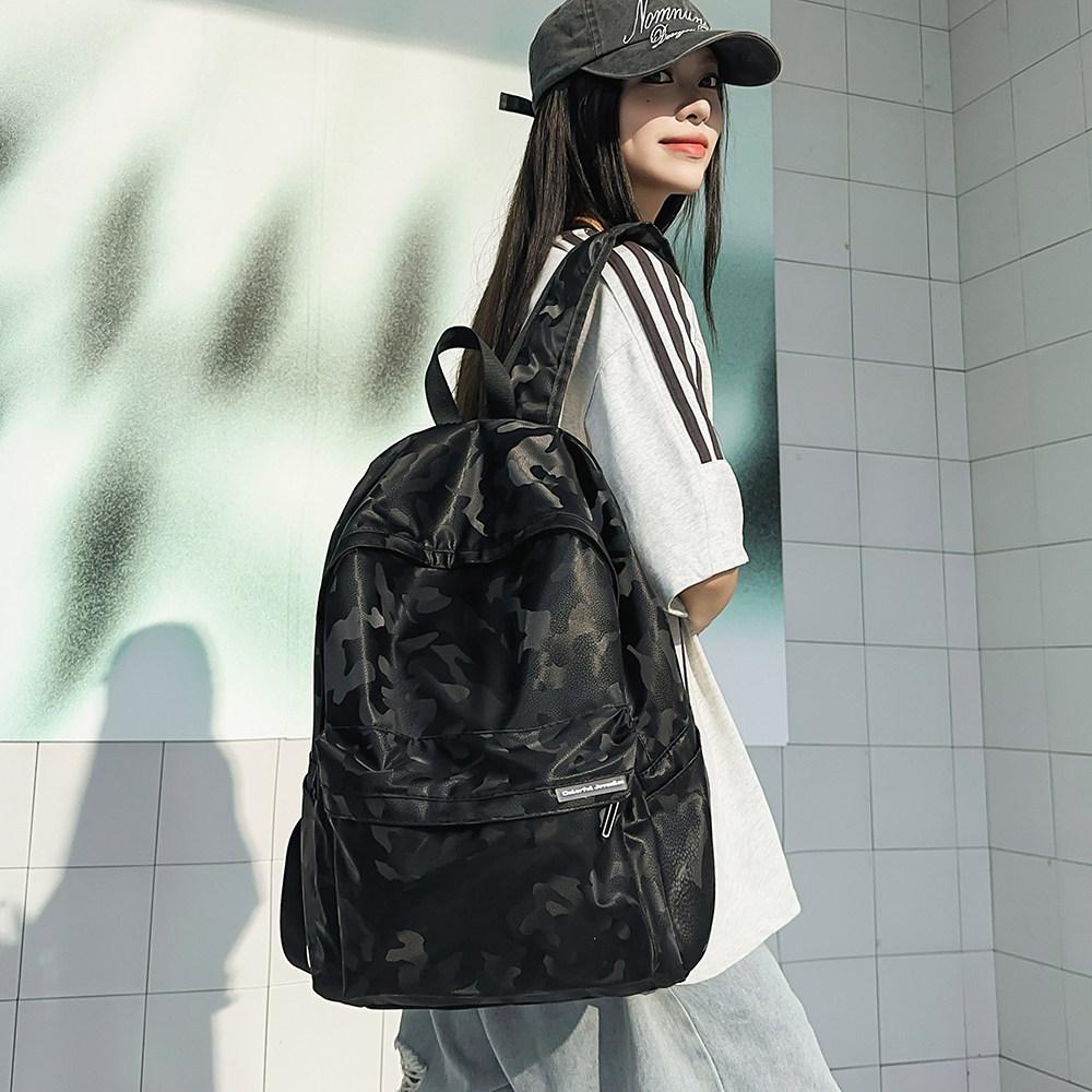 Schoolbag Trendy Brand New Fashionable Large-capacity Backpack Men's and Women's Travel Bags Casual Student Personalized Schoolbag Simple and Neutral