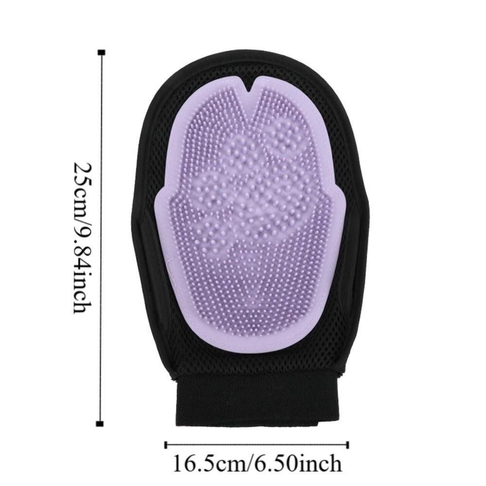 Pet Comb Cat Deshedding Comb Double Sided Pet Bath Brush Dog Cat Bath Massage Gloves  Bathing