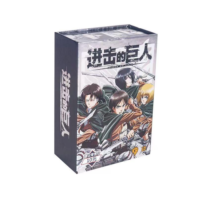 Official Genuine Attack On Titan Final Battle Series Card Eren Jaeger Mikasa Ackerman Anime Collection Toy Gift Box