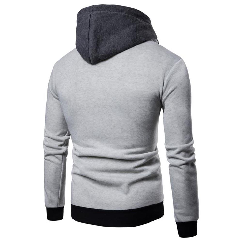 men's sport long sleeve full zip fleece moletom com capuz