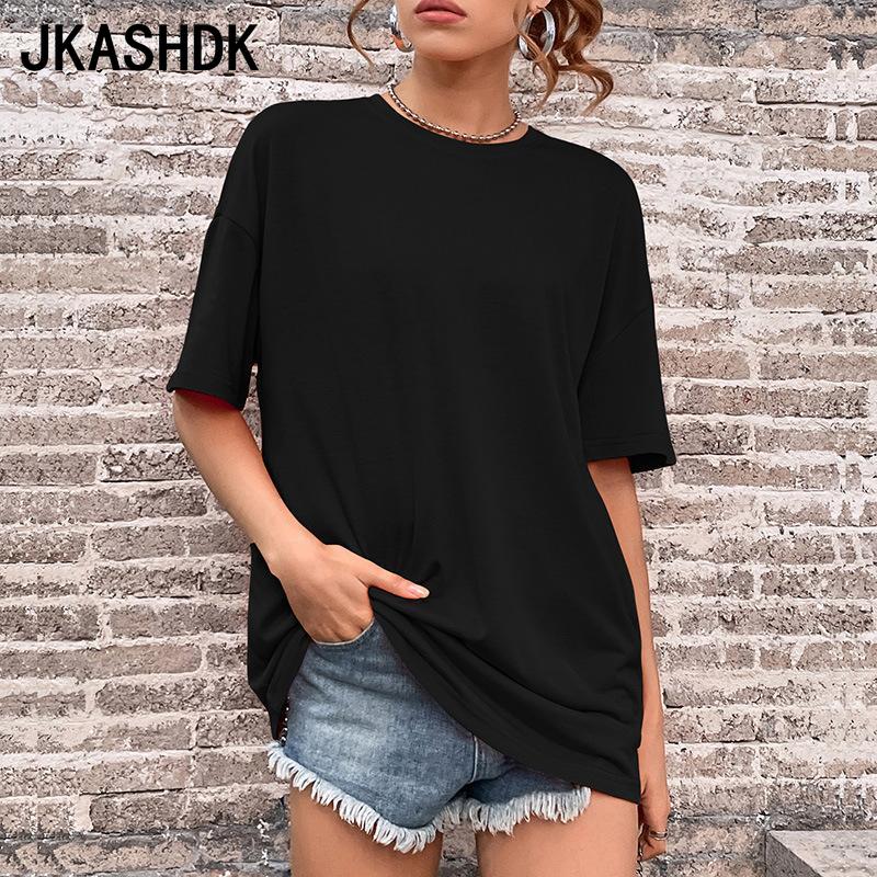 

Женская мода, летняя женская одежда, футболки и топы с круглым вырезом и короткими рукавами с буквенным принтом