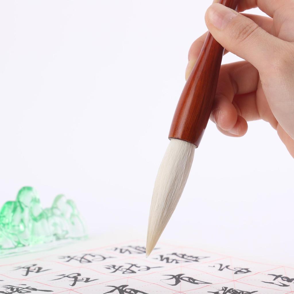 Changfeng Large Sheep Hair Brush Set for Calligraphy & Painting with Brush Holder and Rest