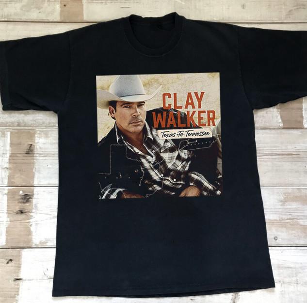 Clay Walker Gift Fan t-shirt Men and Women Black S-234XL SEG_1082