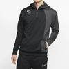 Nike Alphabet Logo Print Half-Zip Reflective Hoodie With Drawstring Men Tops Black Grey AT6098-060