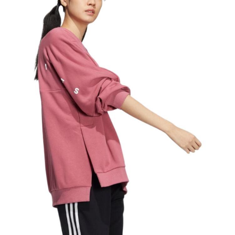 Adidas Sweatshirts Women's Pink Crew Neck Moderate Regular IA5226