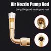 Tire Valve Extension, 45 90 135 Multi Degree Brass Tire Valve Stem Extension Adaptor, Universal Tire Inflator Nozzle Extenders