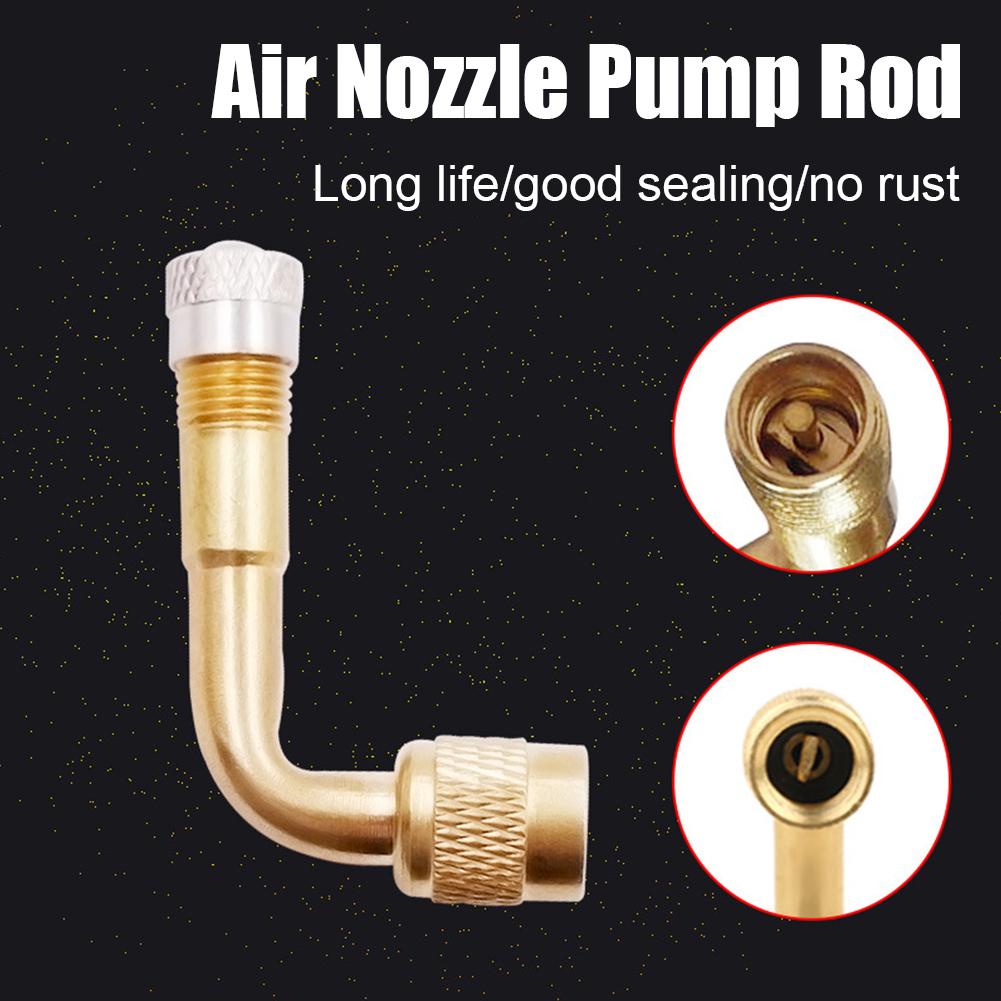 Tire Valve Extension, 45 90 135 Multi Degree Brass Tire Valve Stem Extension Adaptor, Universal Tire Inflator Nozzle Extenders