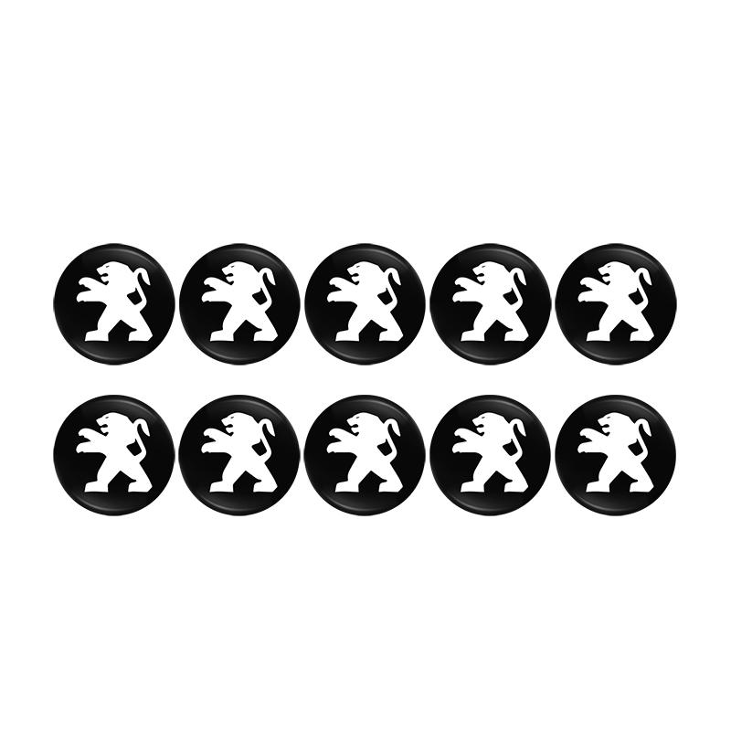 14mm/16mm Car Sticker Aluminium Auto Keys Decoration Decal Tire Valve For Peugeot 307 308 3008 207 208 407 4008 408 508 5008 301