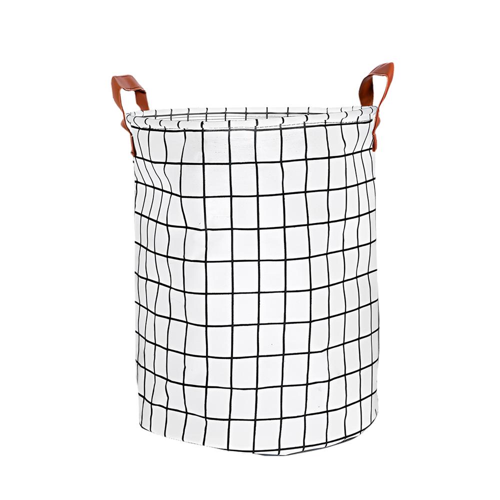 

Household Collapsible Storage Basket Bathroom Laundry Basket Toy Clothing Storage Basket Storage Bucket Laundry Basket белый