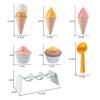 Wheat Straw Ice Cream Model Toy Pretend Play Simulation Ice Cream Outdoor   Home DIY