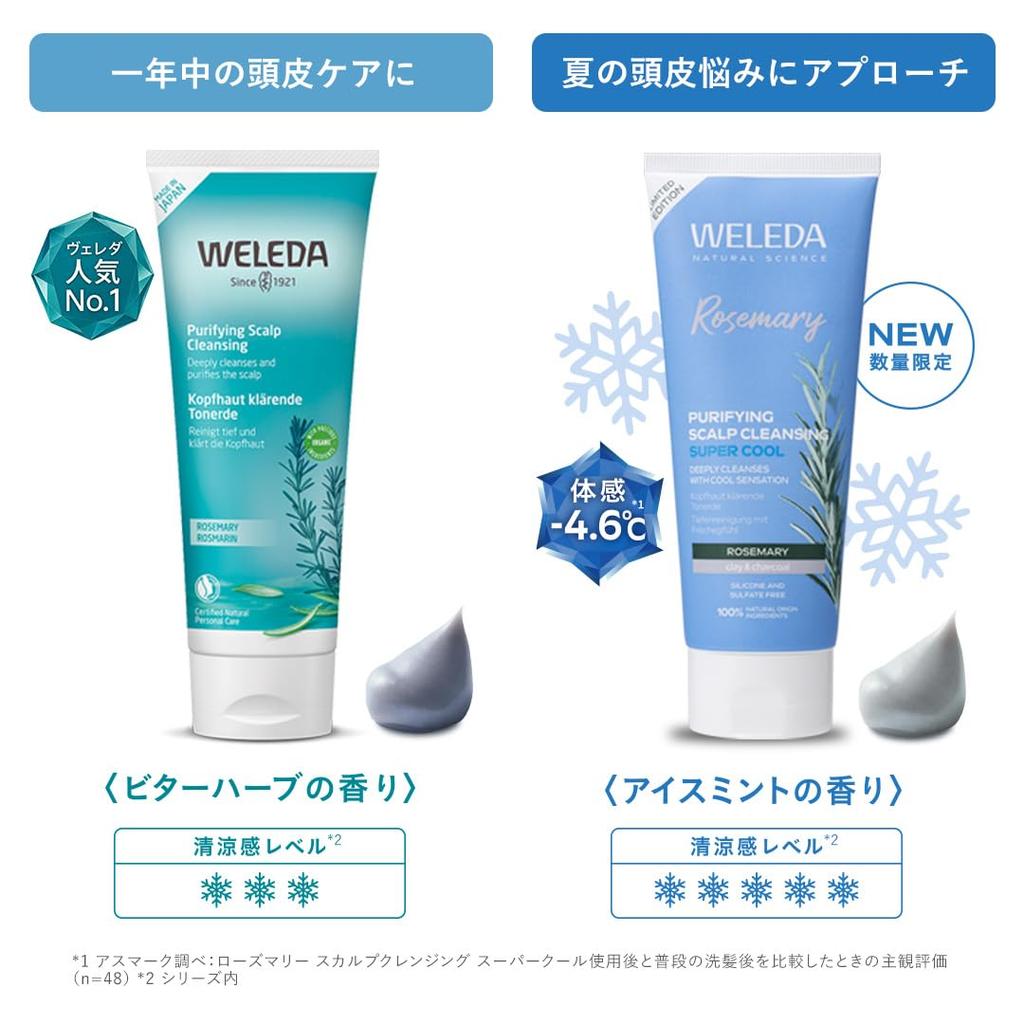 [Official] [Made in Japan] WELEDA Rosemary Scalp Cleansing 200g Hair Wash, Scalp Cleansing, Scalp Care, Hair Treatment, Head Spa, Bitter Herb Scent, N