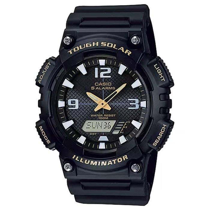 Casio Tough Solar Analog-Digital Quartz Watch AQ-S810W-1BV Men s Black (Type-1B)