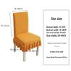 High-Grade Elastic Jacquard Chair Cover for Dining Table - Universal Fit with Cushioned Backrest & Seat Protection