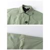 Elegant and Warm Mid-length Women's Coat In Army Green with British Collar and Beads Decoration