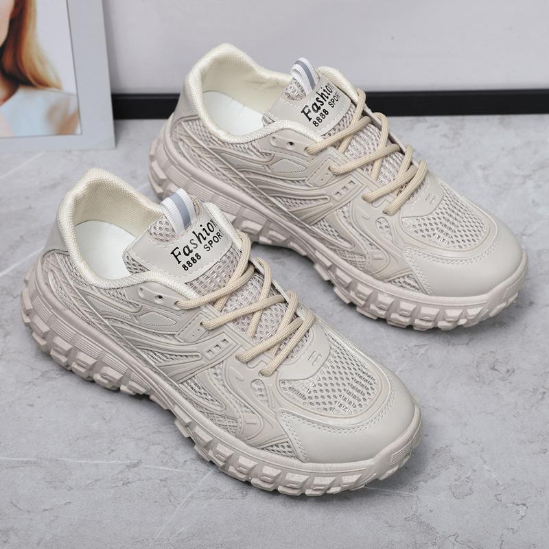 

Дышащие кроссовки с сетчатой ​​поверхностью, женские летние кроссовки для отдыха на толстой подошве