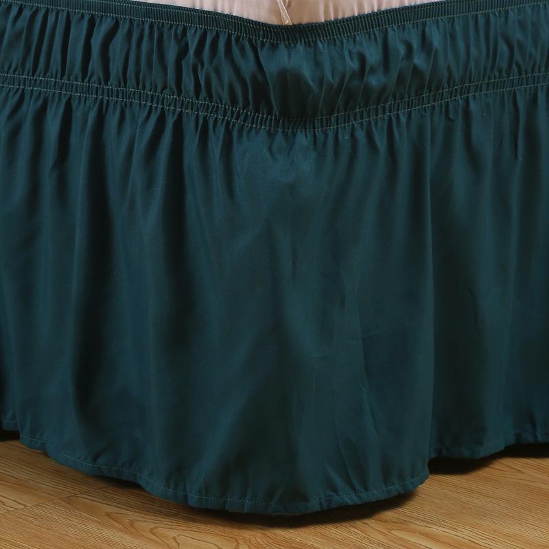 Solid Color Elastic Bed Skirt Suitable for Bedroom Decoration90cm/100cm/150cm/200cm The Bed
