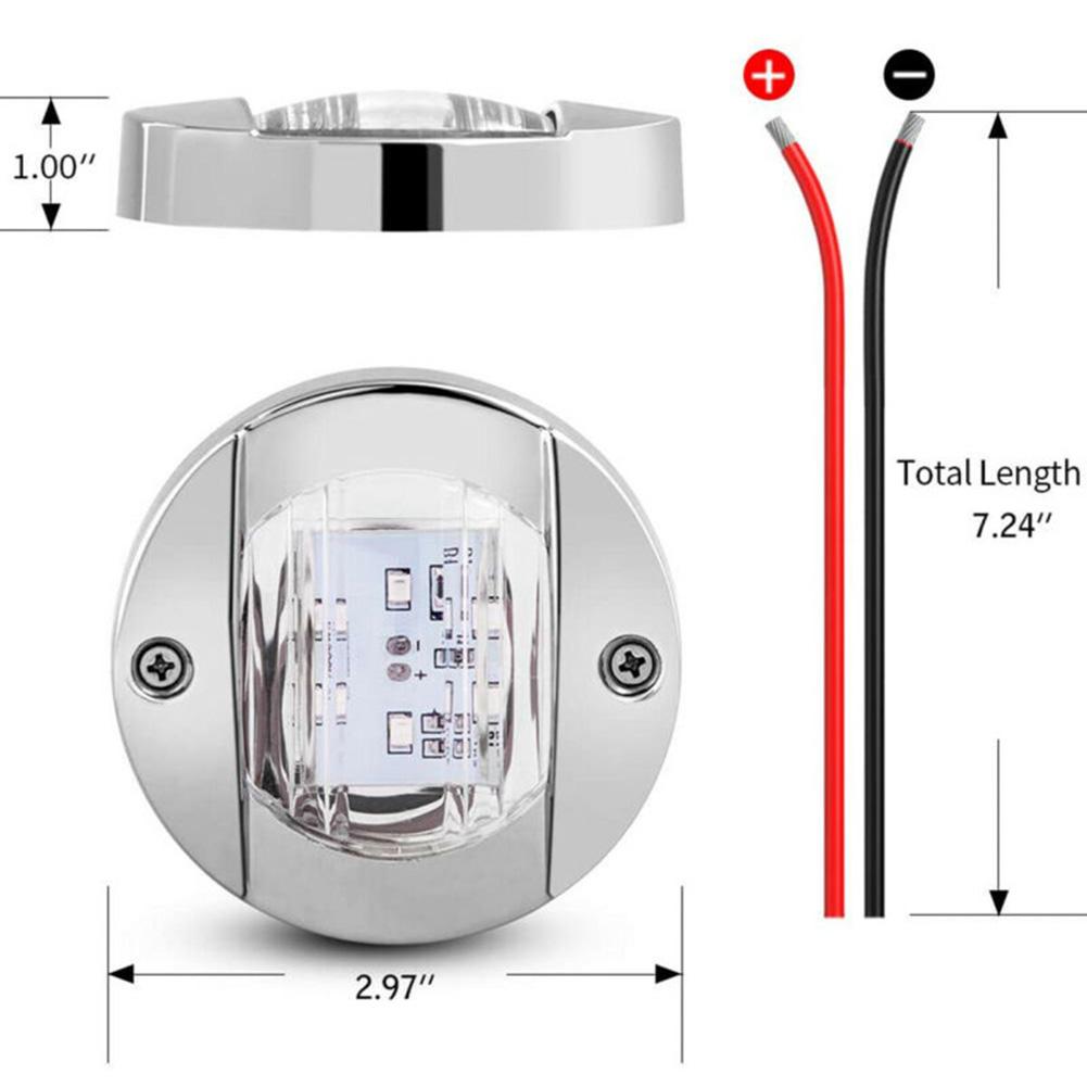 12V-24V DC LED Sterrenlichten Witte Cockpit Licht Lamp Brede lichtbundelhoek