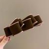 Sweet Bow Vertical Clip Korean Style Women Hair Claws Cute Bowknot Banana Clip  Daily Wear