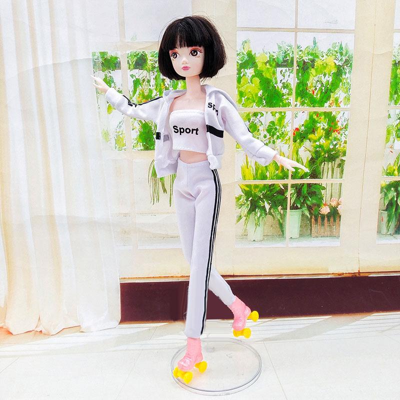 1 para mini wrotek dla lalki 30 cm 1:6 Miniaturowych Butów na Rolkach do Domku dla Lalek Zabawki do Zabawy w Udawanie dla Dzieci Akcesoria dla Lalek