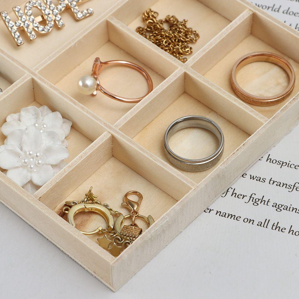 Schmuck Display Palette Lagerung Holz Box Desktop Organizer Bonsai Halter Blumentopf Holz Tablett