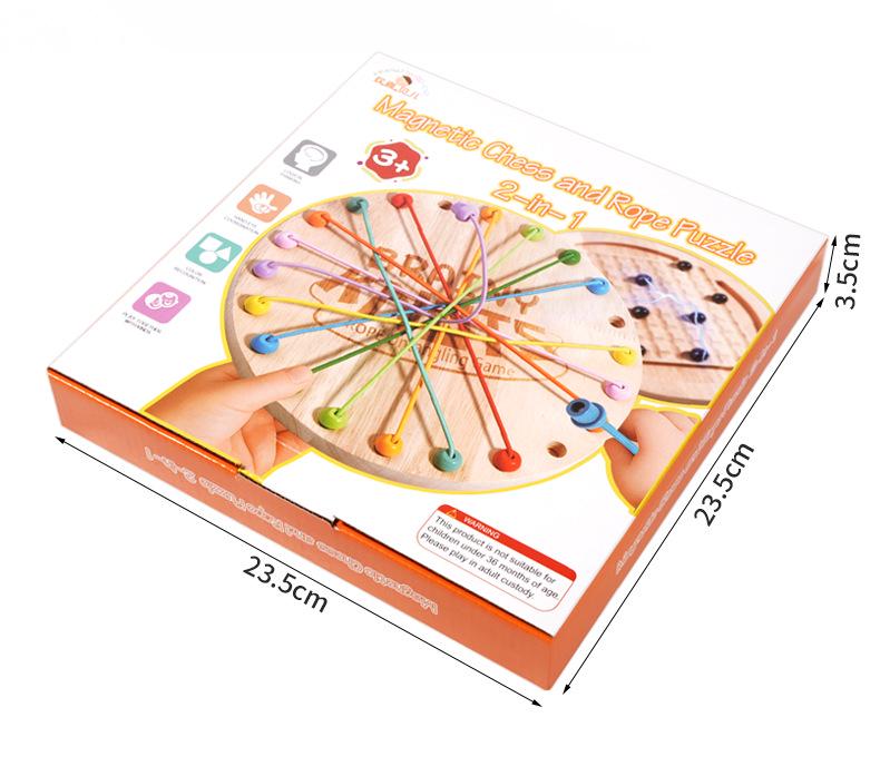 Magnetic Chess & Rope Challenge: Educational Parent-Child Board Game