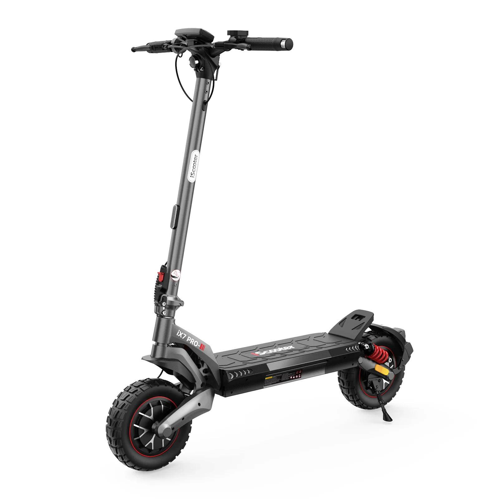 iScooter IX7 PRO DGT Elektroroller für Erwachsene mit 48V 15Ah Akku grau