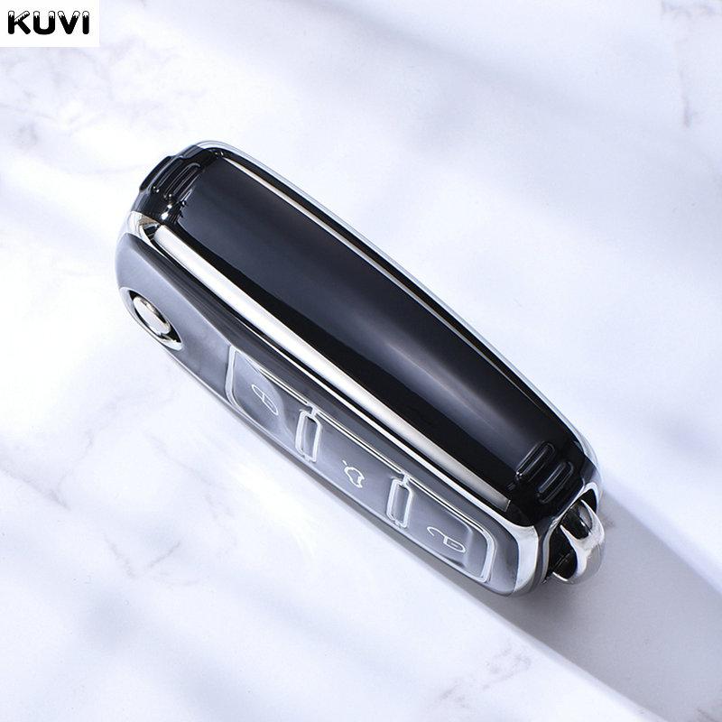 TPU Car Key Case Cover for Volkswagen VW Polo Golf Passat Tiguan Beetle Caddy T5 Up Eos Skoda Octavia Seat Leon Altea