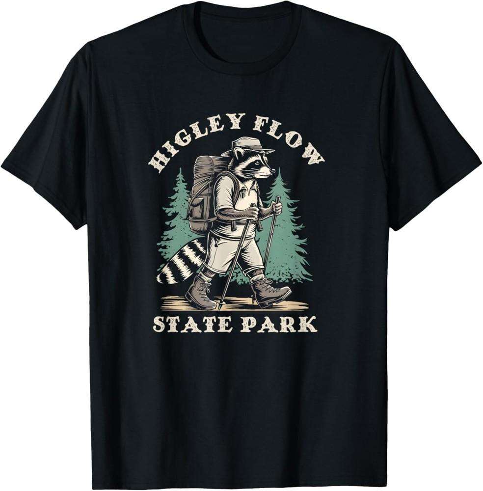 

Higley Flow State Park, New York NY Hiking Raccoon T-Shirt XL