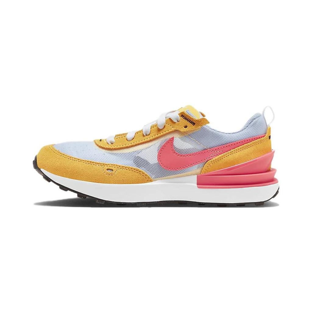 Nike Waffle One BP Slip Resistant Cushioning Low Top Kids Lifestyle Shoes Red Orange Gray Children Aged 3 7 Years Old DC0480-700