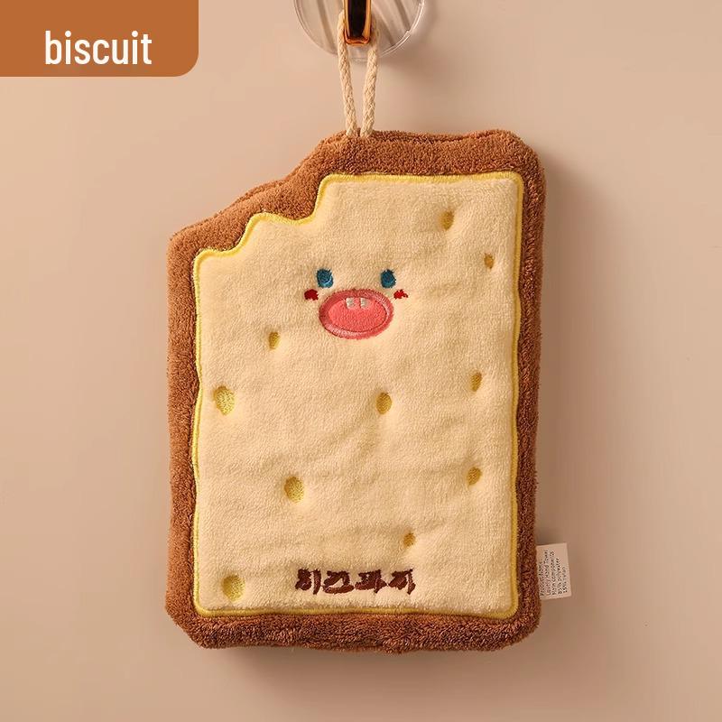 Absorbent Quick-Dry Cartoon Hand Towel - Thick Kitchen Dishcloth for Kids