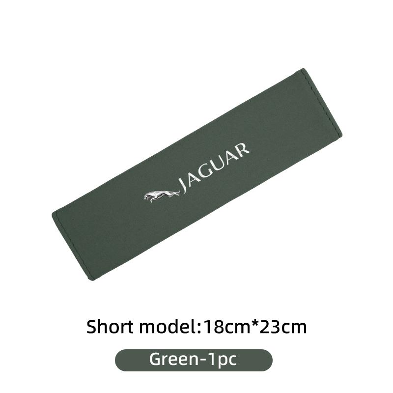 Suede Car Seat Safety Belt Shoulder Protection Mat Badge Accessories For Jaguar XF XJ XE XK S-Type F-Type X-Type F-Pace I-Pace