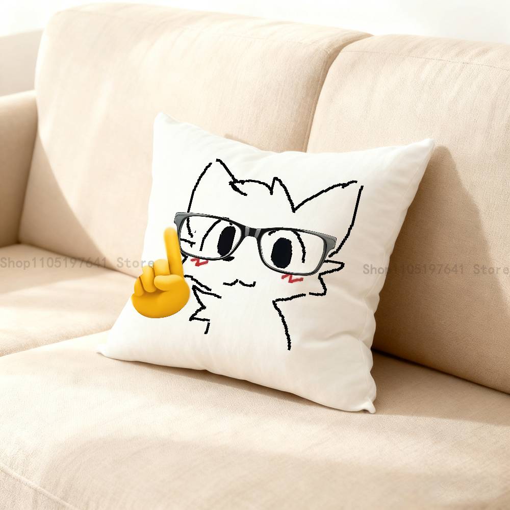 B-Boykisser Gato Bobo Meme Engraçado Fronha Capa de Almofada Decoração de Casa Presente de Aniversário Fronha