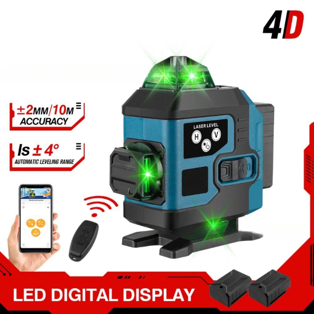 Horizontal Vertical Cross 360° Rotating Laser Level Green Beam Laser Level Construction Site