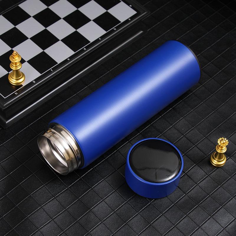 Smart 304 Stainless Steel Thermos Cup Touch Temperature Display Vacuum Straight Body Cup Business Office Double Layer Gift Cup