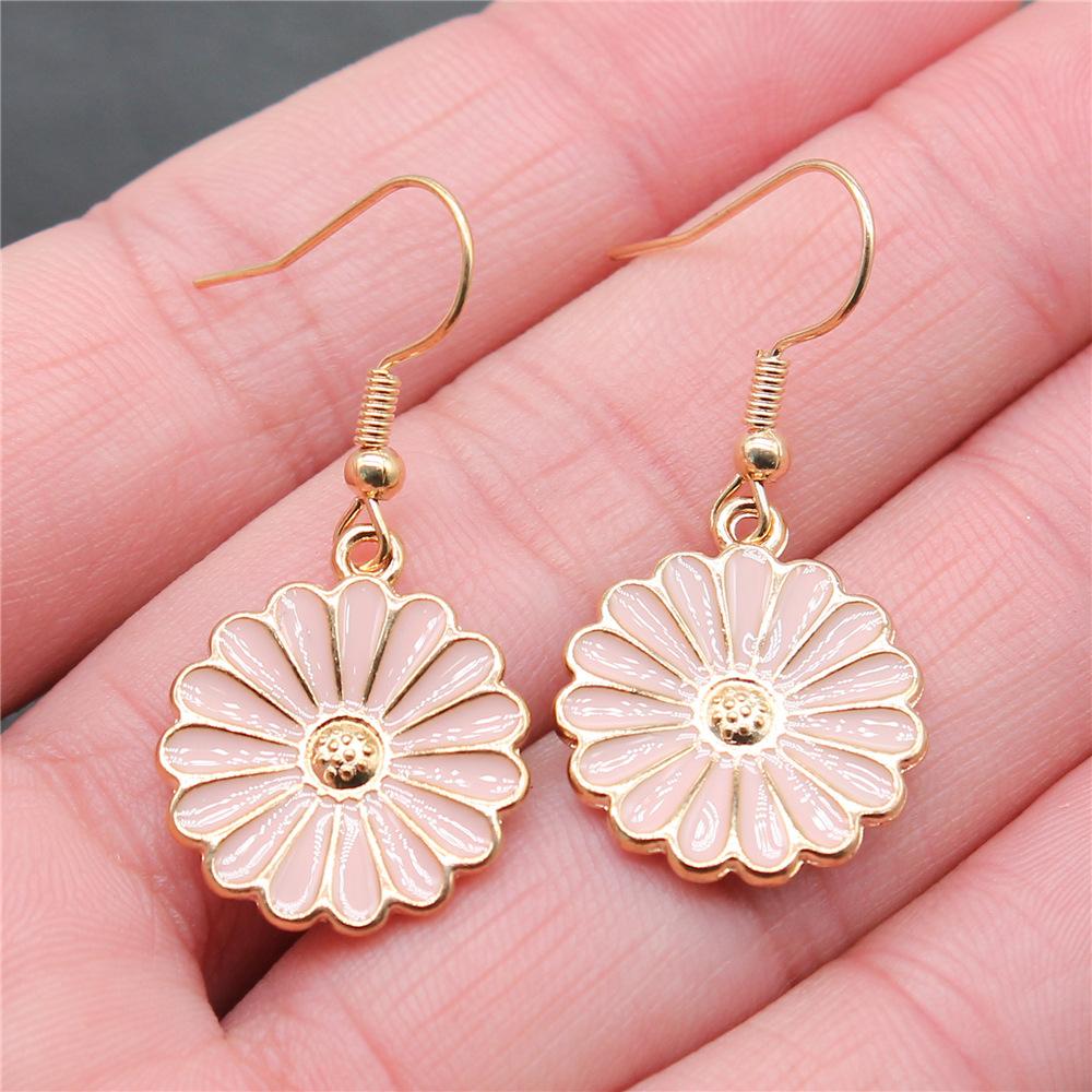 54 Styles Vintage Fashion Women Jewelry Flower Dangle Earring Drop Jewelry Accessories For Women Sunflower Rose Daisy Earrings